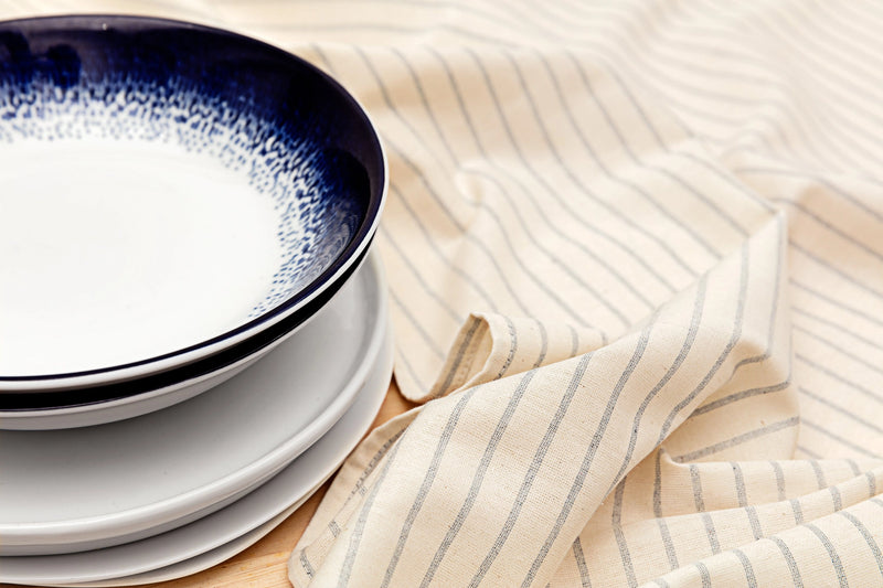 Heritage Stripe Tablecloth | Neutral | 60"x100"