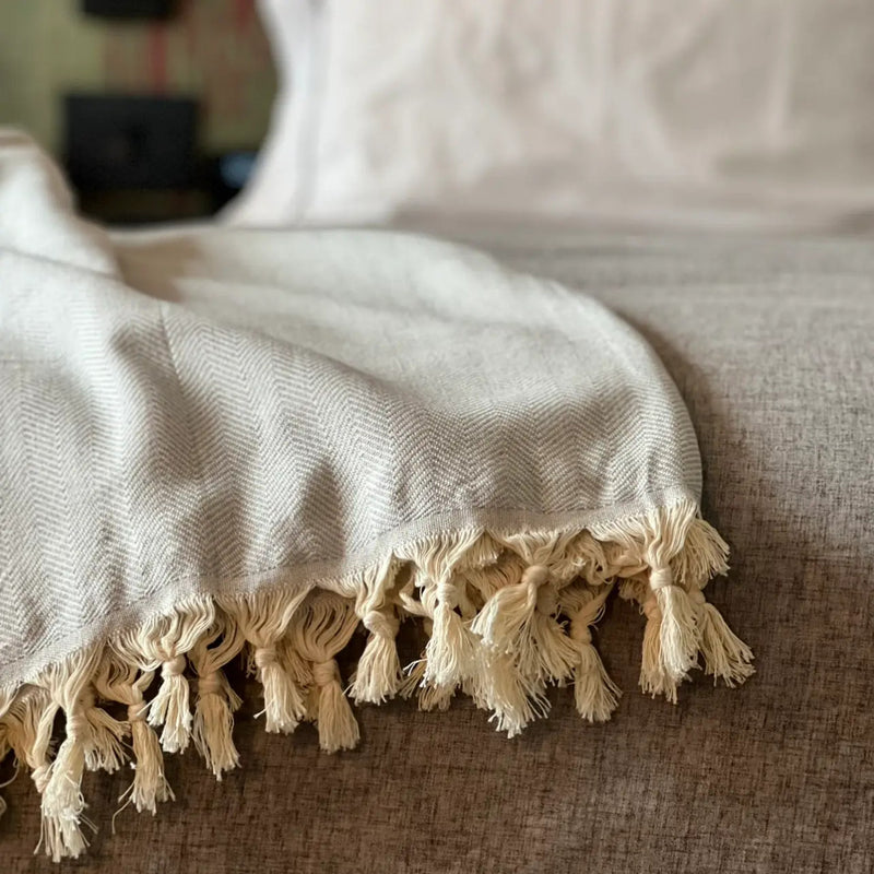 Stratus Herringbone XL Turkish Blanket