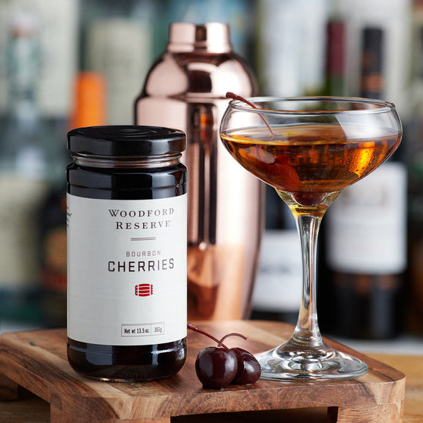 Cerezas remojadas en bourbon Woodford Reserve