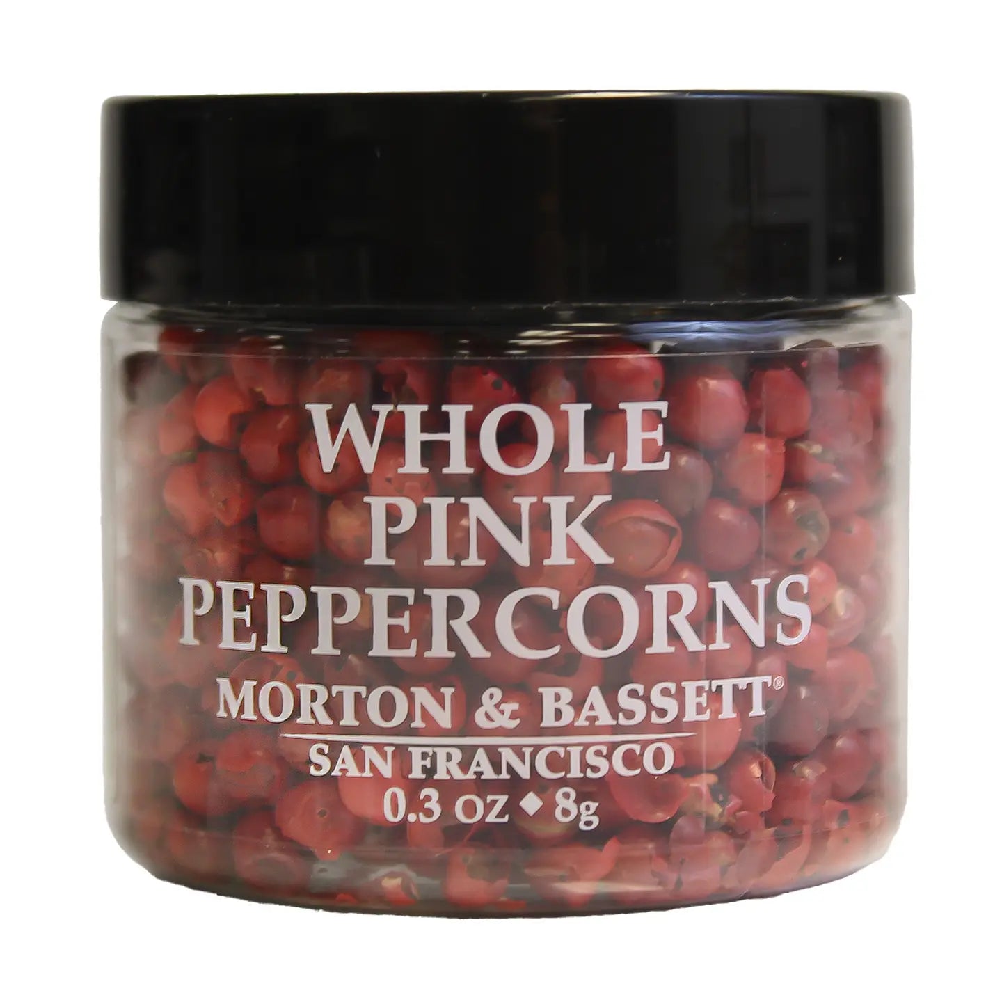 Granos de pimienta rosa enteros