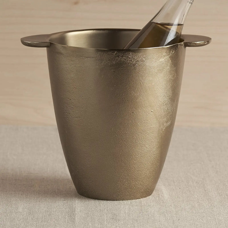 Antique Brass-Washed Wine Chiller