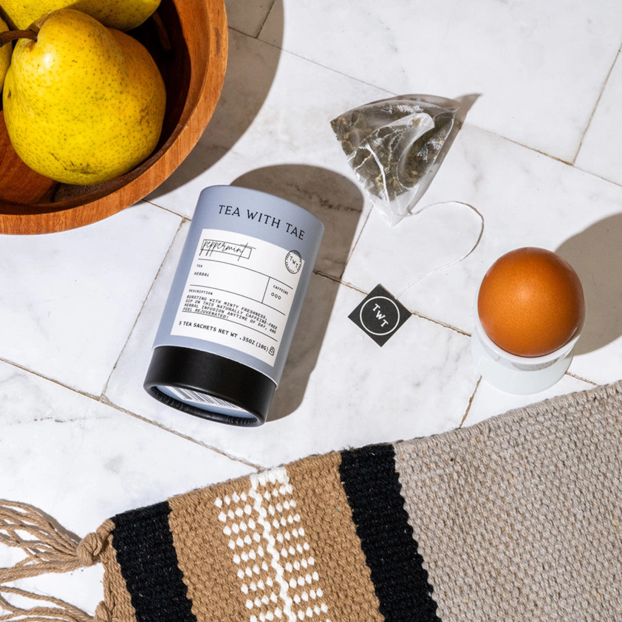 Peppermint Herbal Mini Tea Tube (5 Tea Bags)