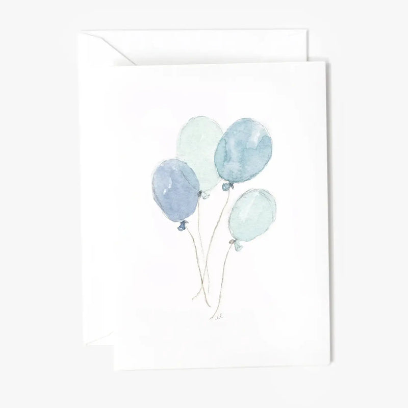 Blue Balloons Mini Notecard