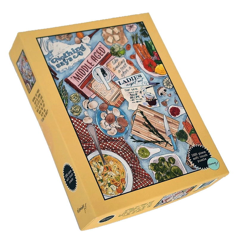 Middle Aged Soup Recipes - 1,000 Piece Jigsaw Puzzle