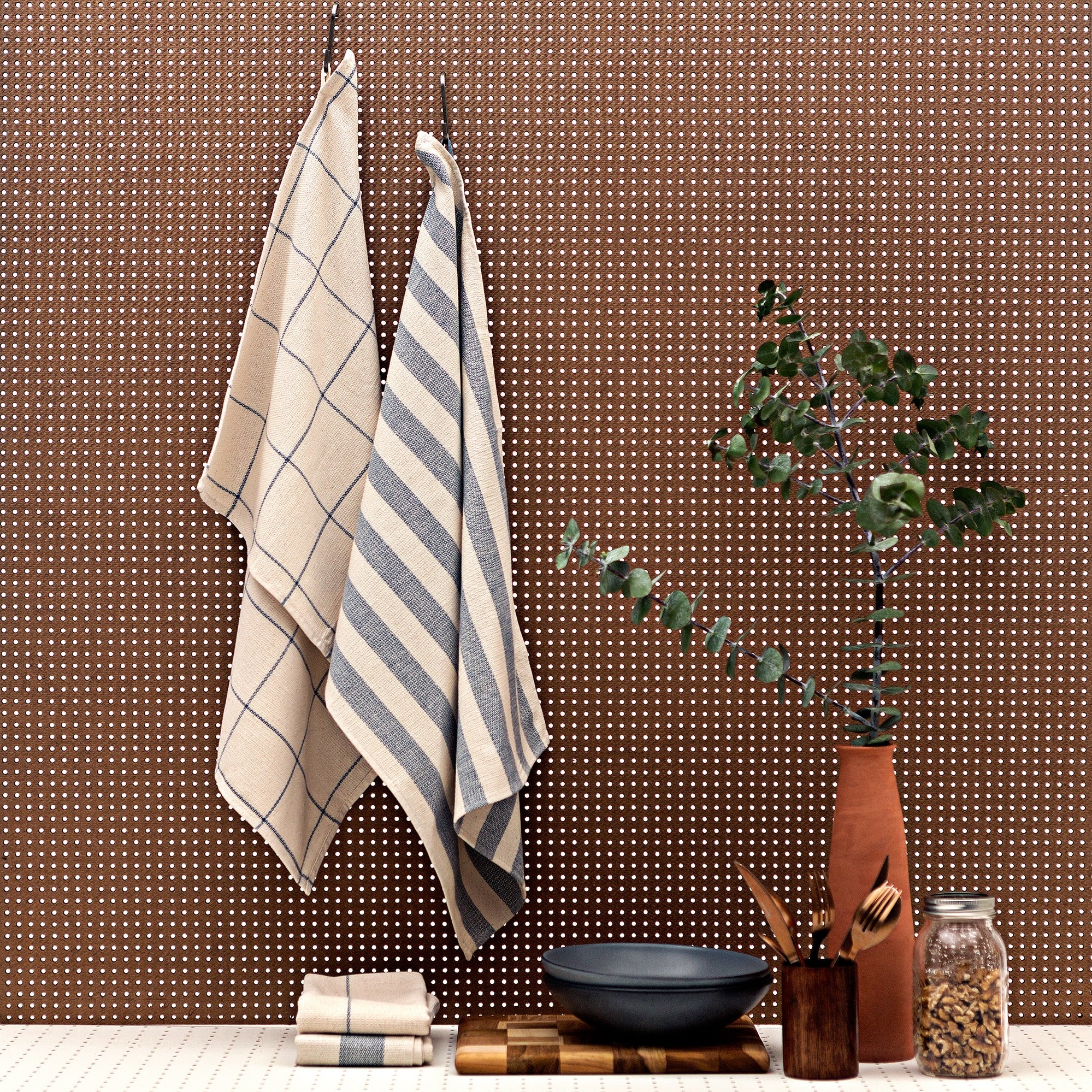 Toallas de cocina minimalistas | Carbón vegetal talla 4