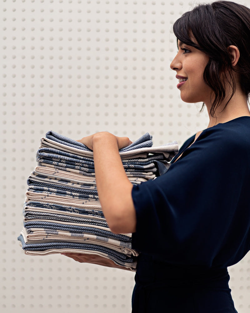 Minimalist Kitchen Towels  | Blue S/4