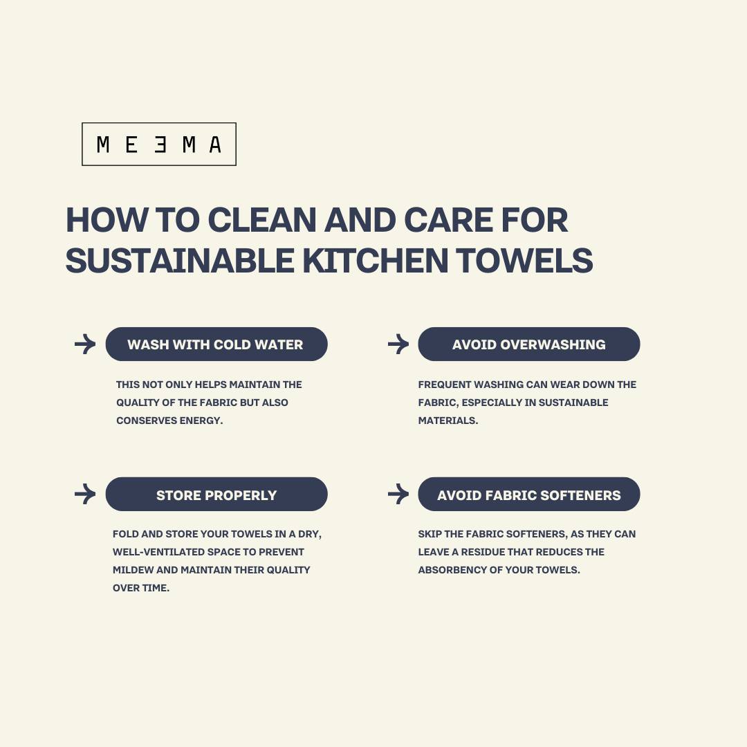 Toallas de cocina minimalistas | Azul talla 4