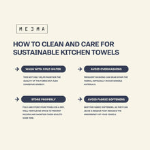 Toallas de cocina minimalistas | Azul talla 4