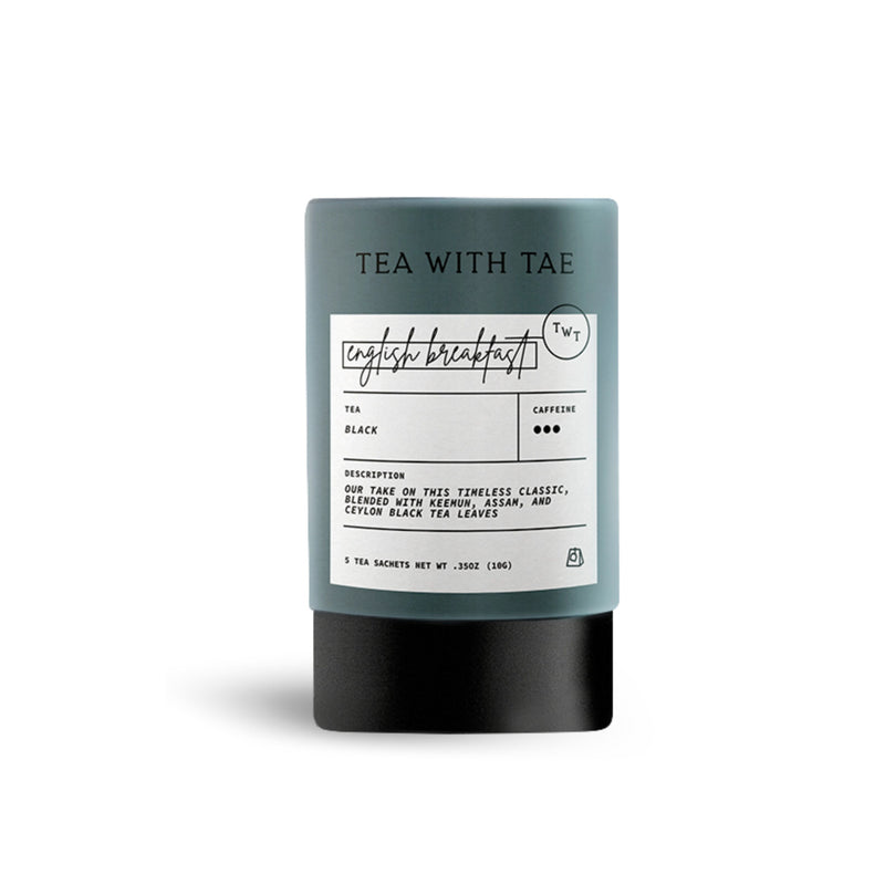 English Breakfast Black Tea Mini Tea Tube (5 Tea Bags)