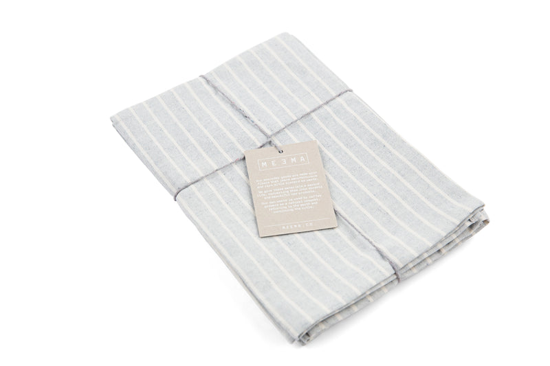 Heritage Stripe Napkins | Dusty Blue | S/8