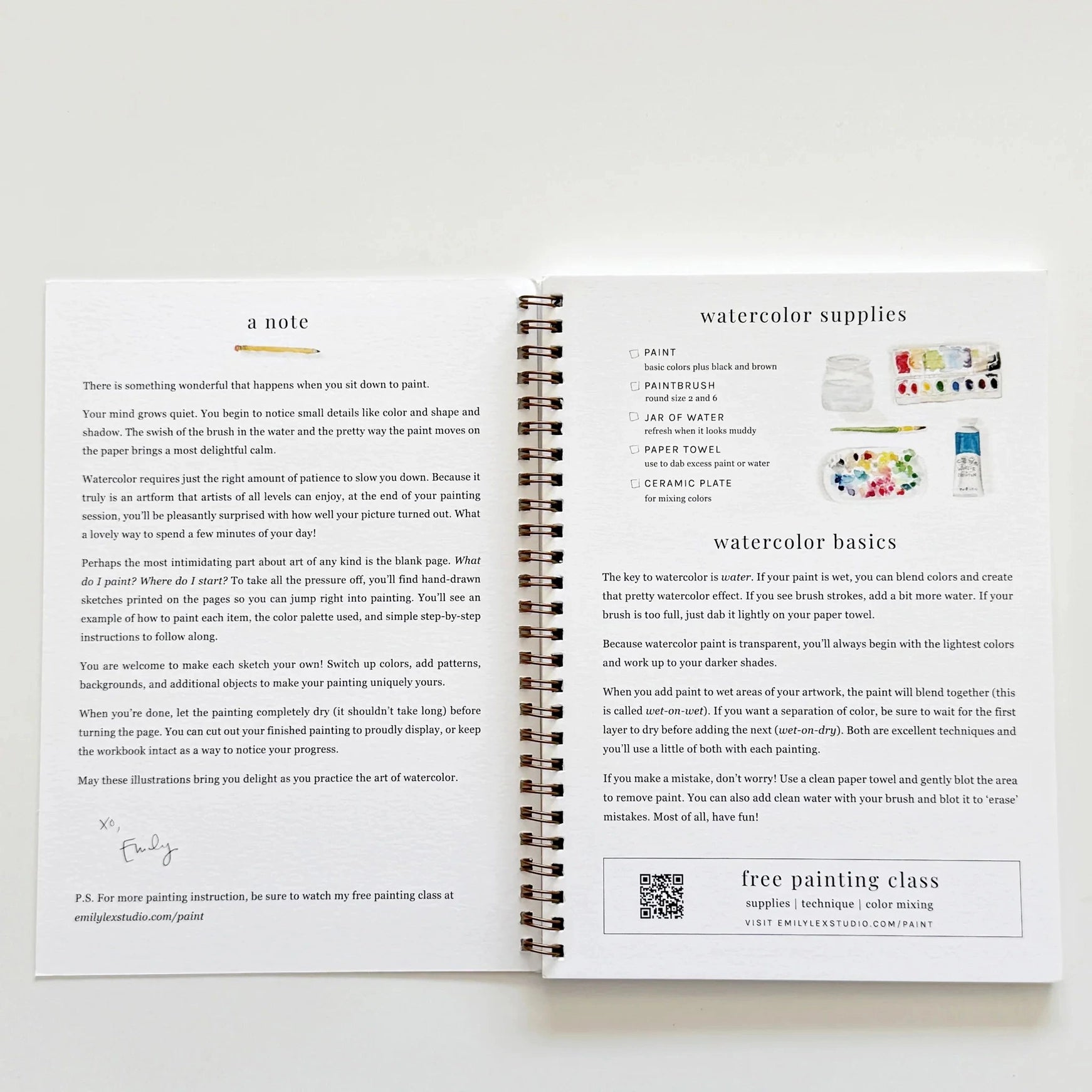 Fruit Watercolor Workbook