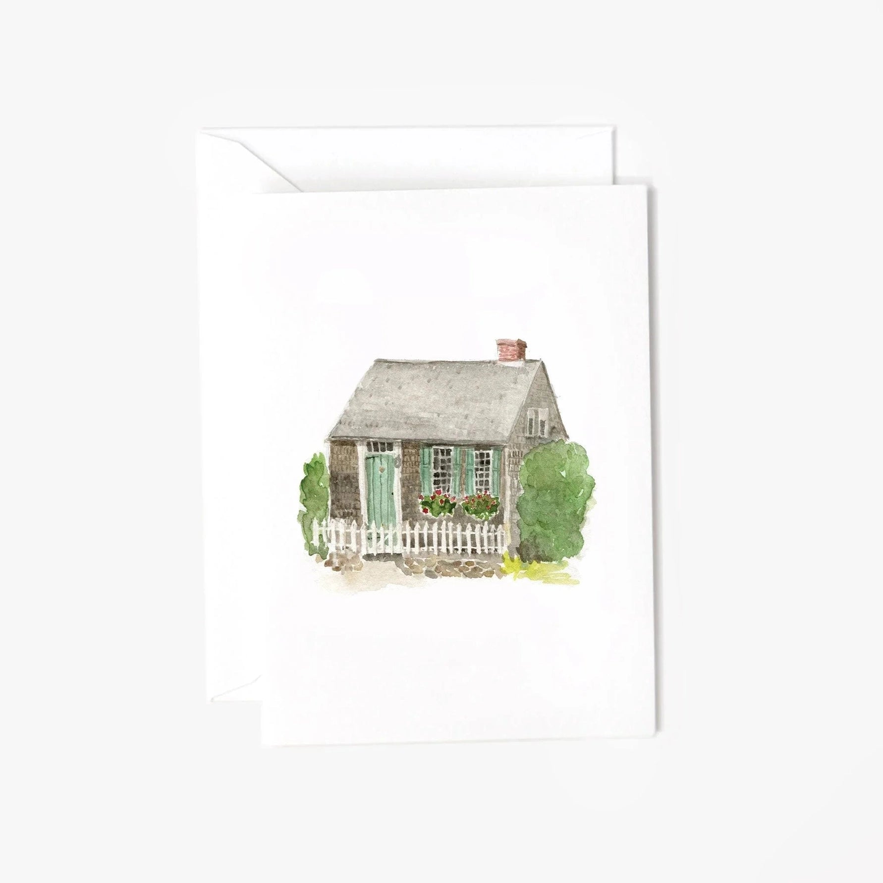 Cottage + Picket Fence Mini Notecard
