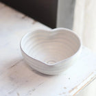 Handmade Heart Bowl - Cream