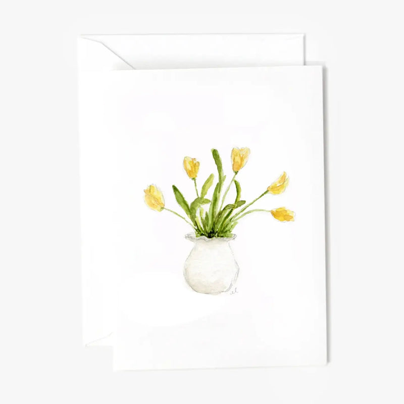 Yellow Tulips Mini Notecard