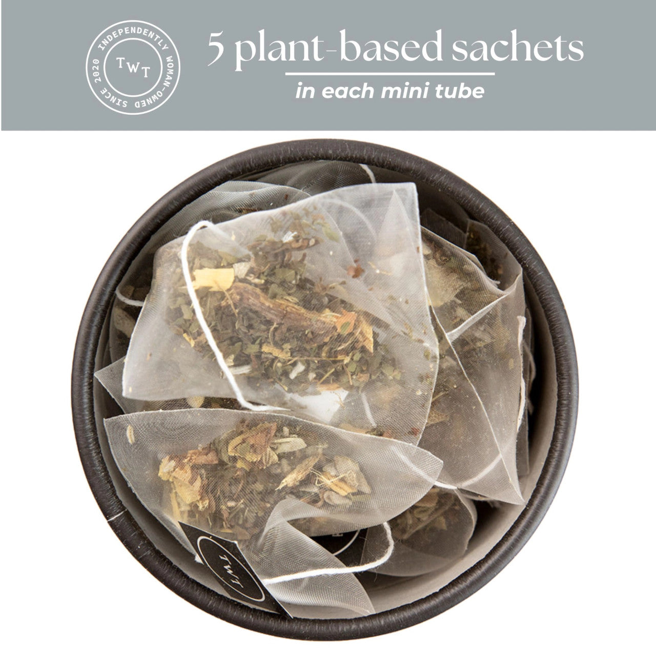 Mini tubo de té calmante Herbal Rest (5 bolsitas)