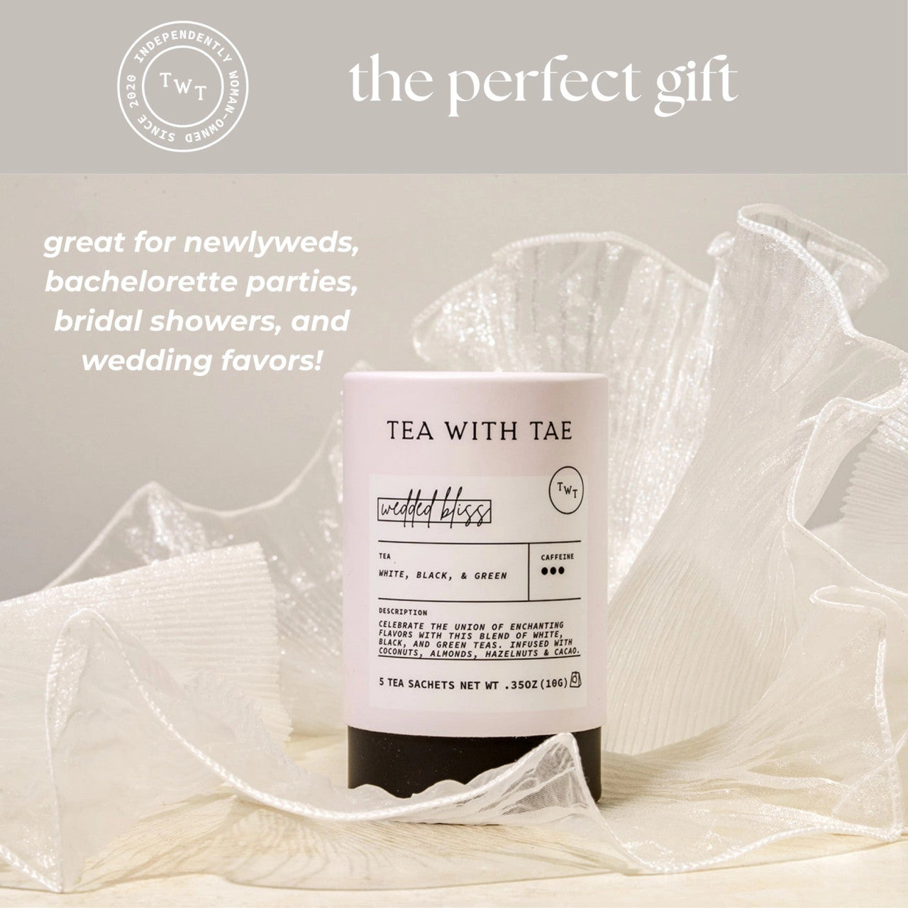 Wedded Bliss Mini Tube (5 Tea Bags)