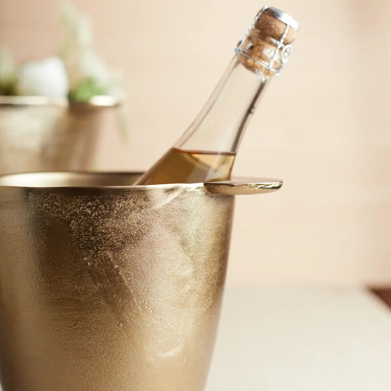 Antique Brass-Washed Wine Chiller