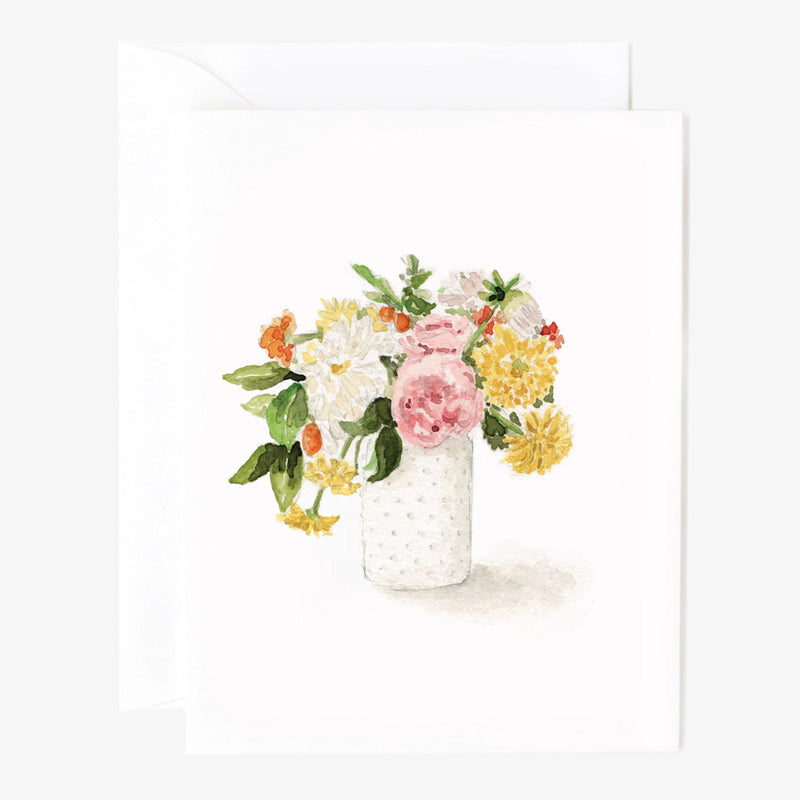 Hobnail Bouquet Notecards S/8