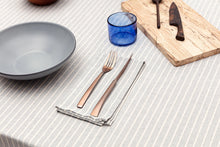 Heritage Stripe Tablecloth | Dusty Blue | 60"x100"