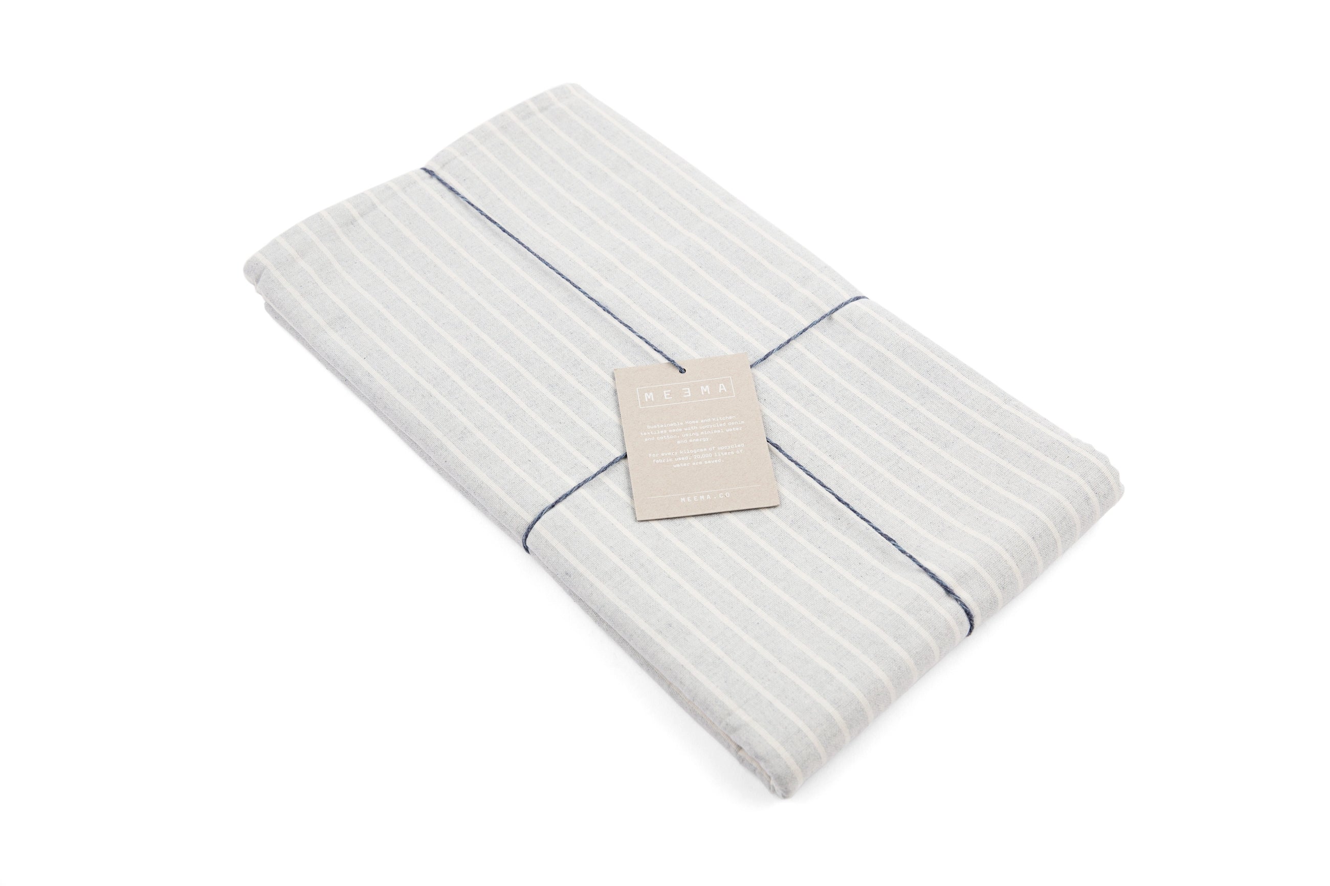 Heritage Stripe Tablecloth | Dusty Blue | 60"x100"