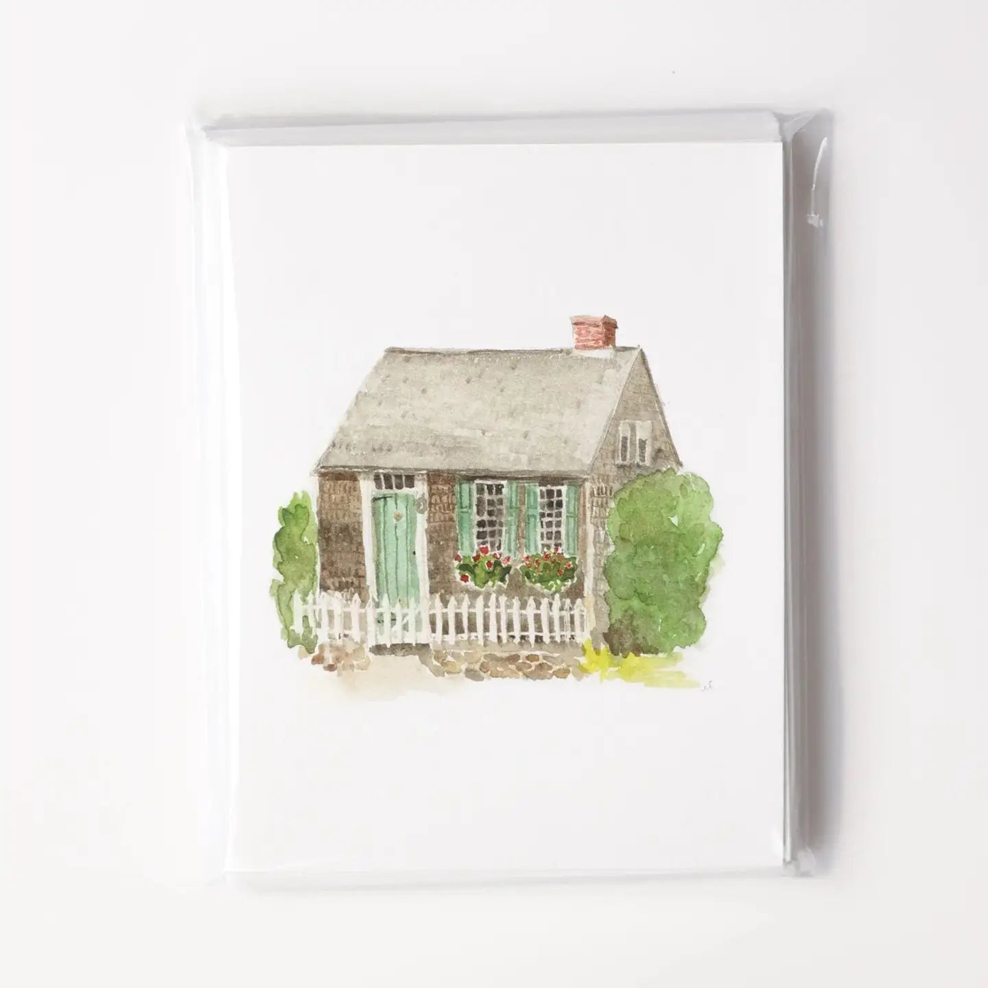 Tarjetas de notas de cabaña y cerca de estacas S/8 