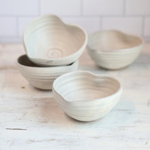 Handmade Heart Bowl - Cream