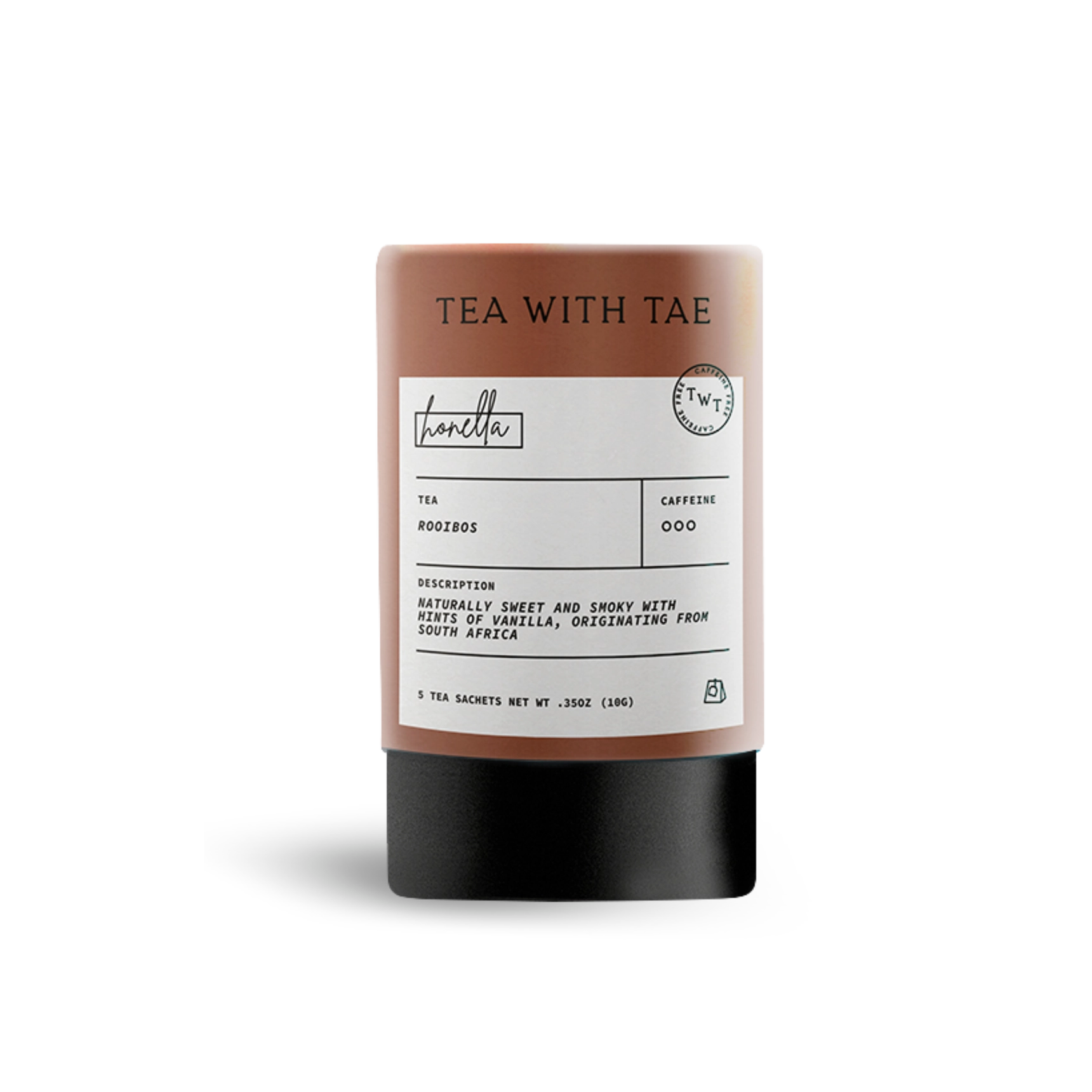 Mini tubo de té de hierbas Honella Honeybush (5 bolsitas)