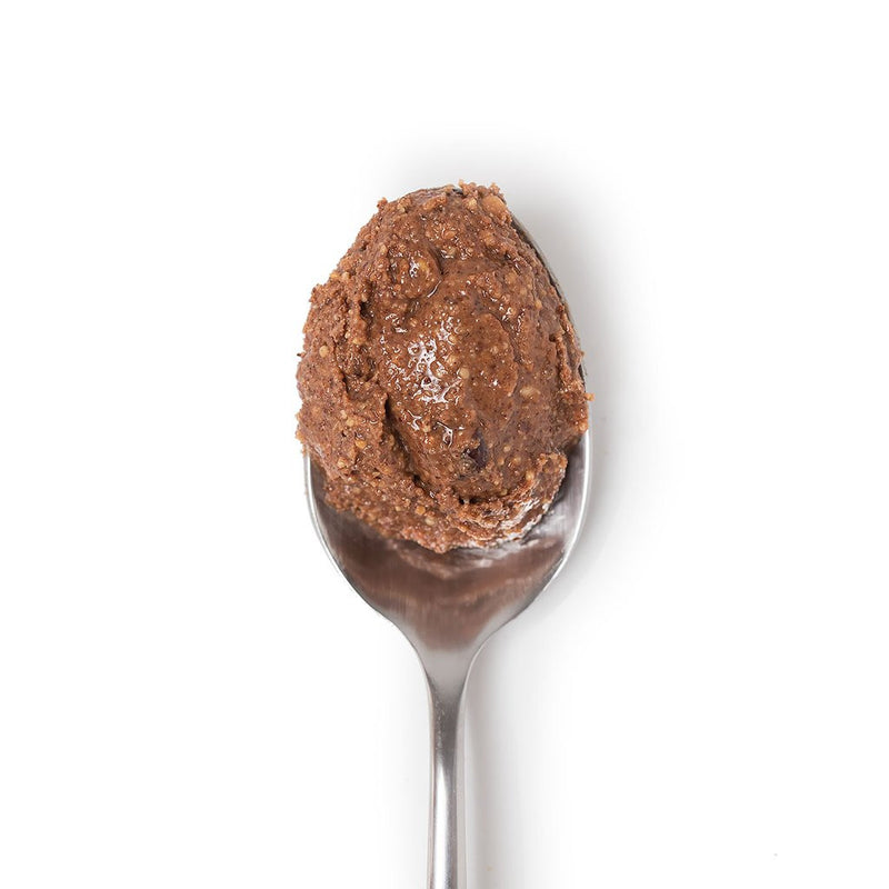 Mantequilla de almendras con sal marina y chocolate