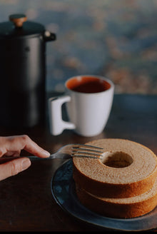 Baumkuchen de café hawaiano