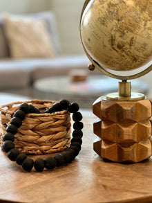 Cameroonian Glass Beads: Onyx