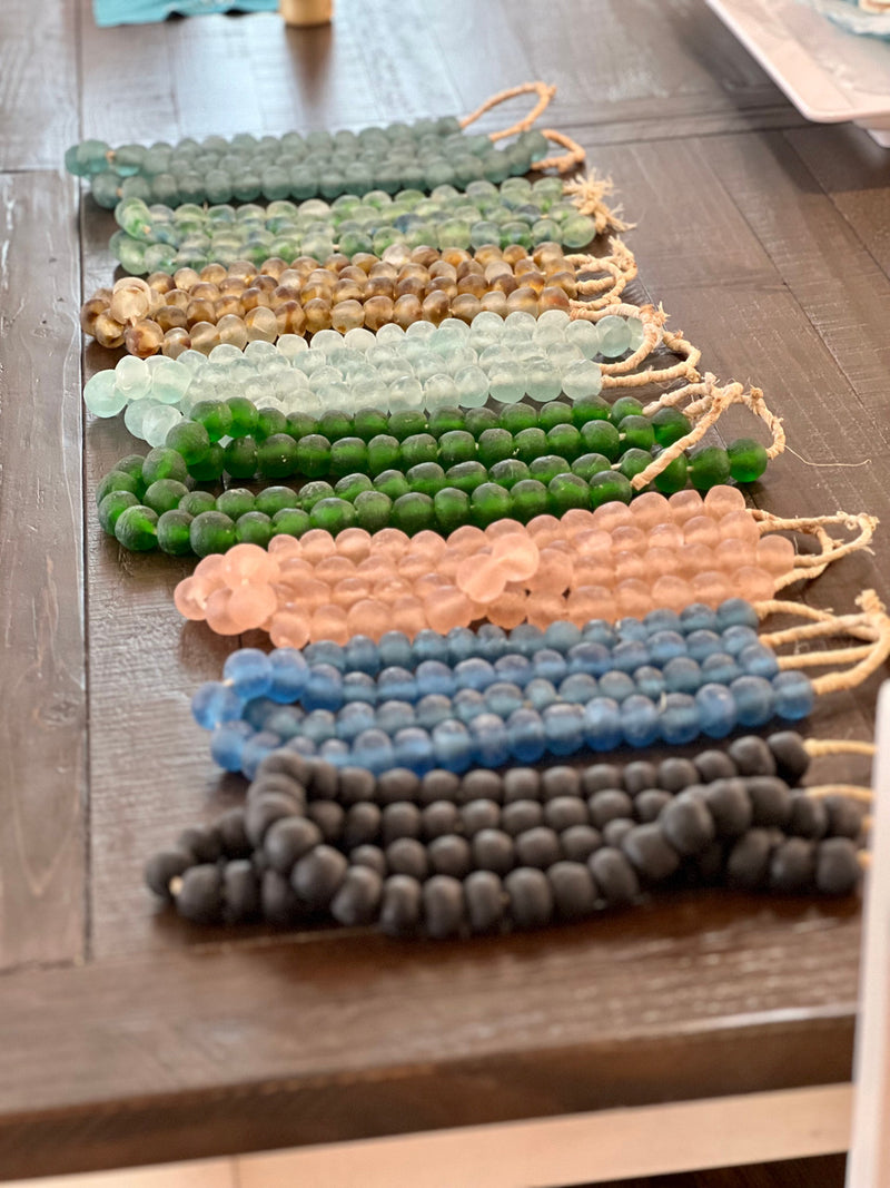 Cameroonian Glass Beads: Cobalt