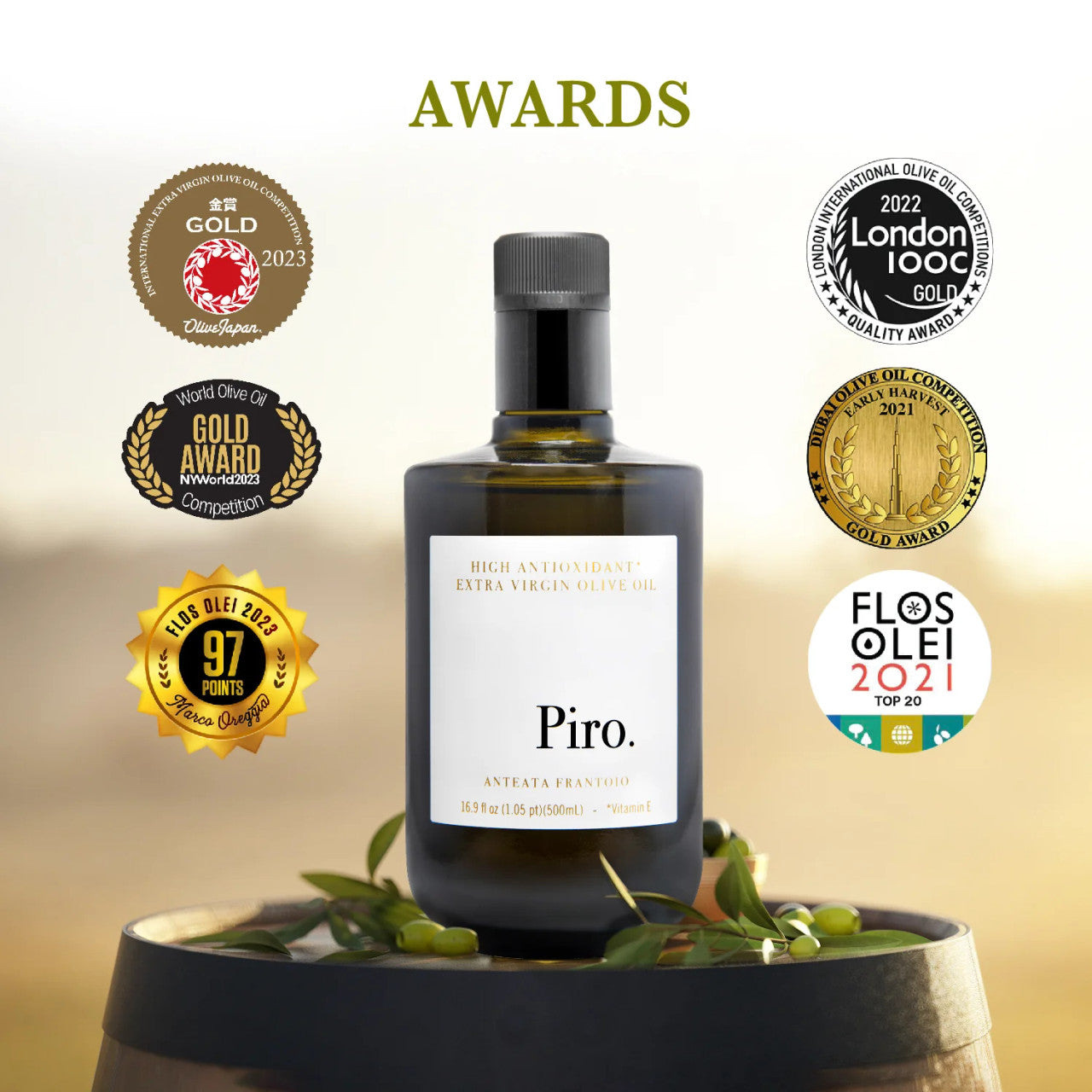 Aceite de oliva virgen extra Piro 250 ml (chorro)