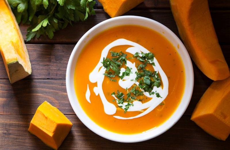 Pumpkin & Roasted Hatch Chile Soup