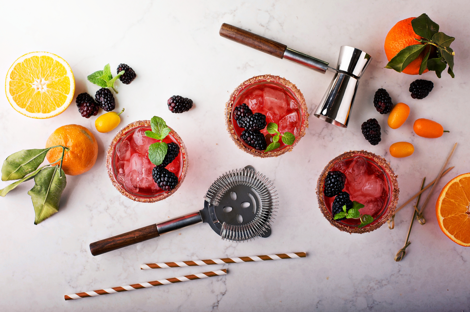 Mezcla agria de moras