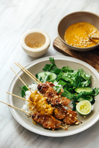 Bonita salsa de cacahuete tailandesa