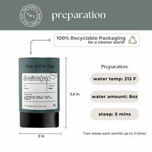 Mini tubo de té negro Earl Grey de lavanda (5 bolsitas)