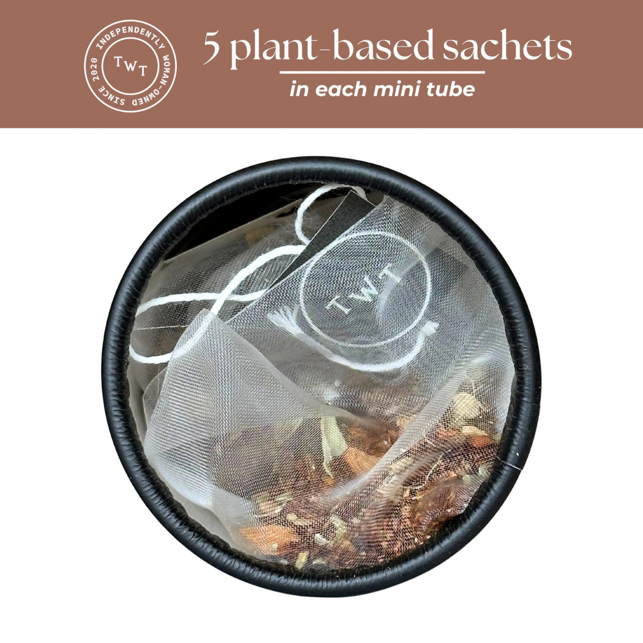 Mini tubo de té Rooibos Chai Herbal Decaf (5 bolsitas)