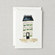 House with Blue Roof Mini Notecard