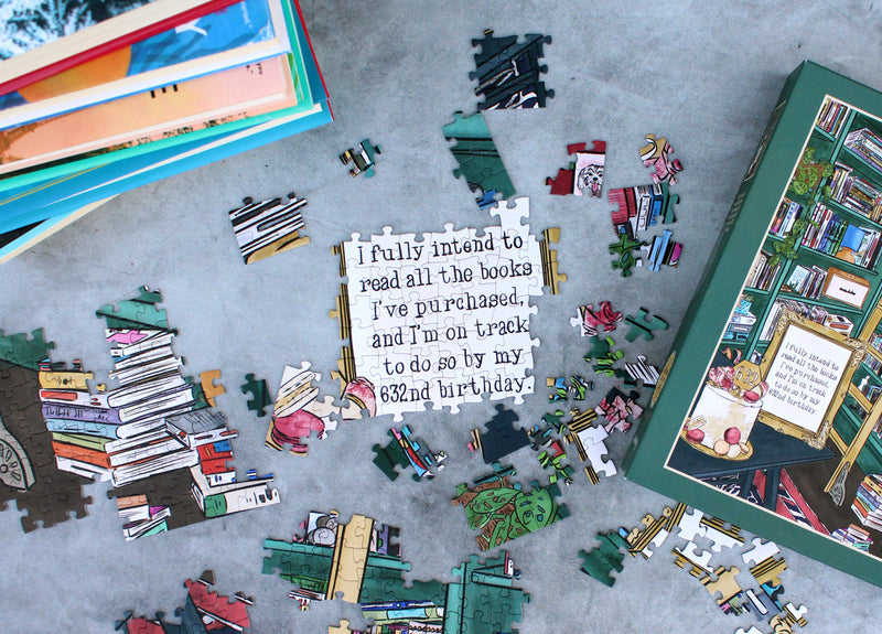 I Fully Intend to Read All the Books - 1,000 Piece Jigsaw Puzzle