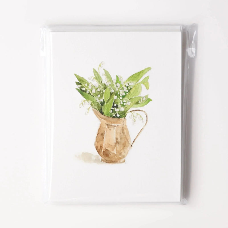 Lily of the Valley Notecards S/8
