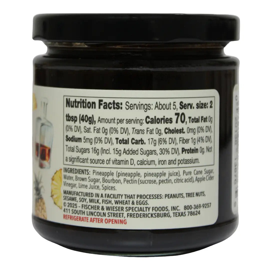 Glaseado de jamón bourbon con piña