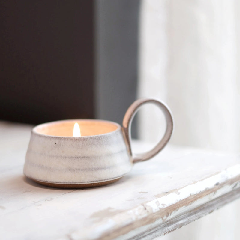 Tea Light Candle Holder - Off-White