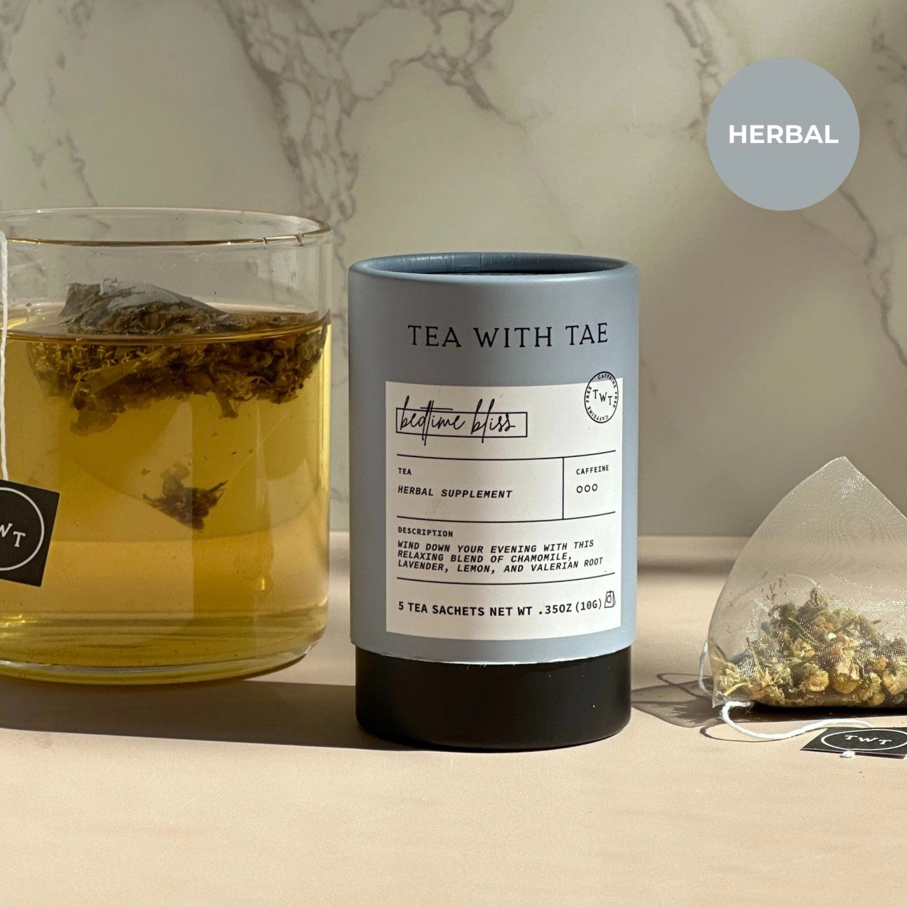 Nighttime Routine Sleep Tea Mini Tube (5 Tea Bags)