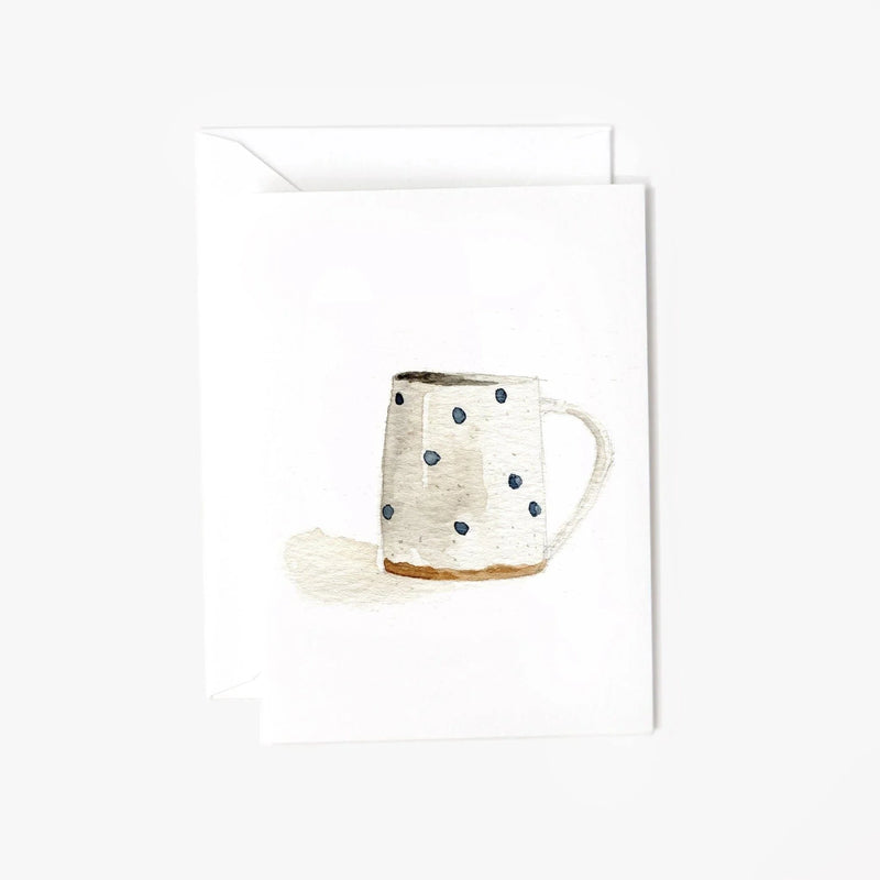 Blue Dot Mug Mini Notecard