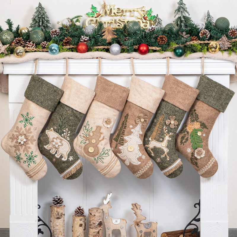 Calcetín navideño de bosque - Strobile 