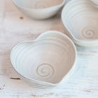 Handmade Heart Bowl - Cream