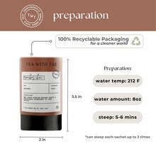 Mini tubo de té Rooibos Chai Herbal Decaf (5 bolsitas)