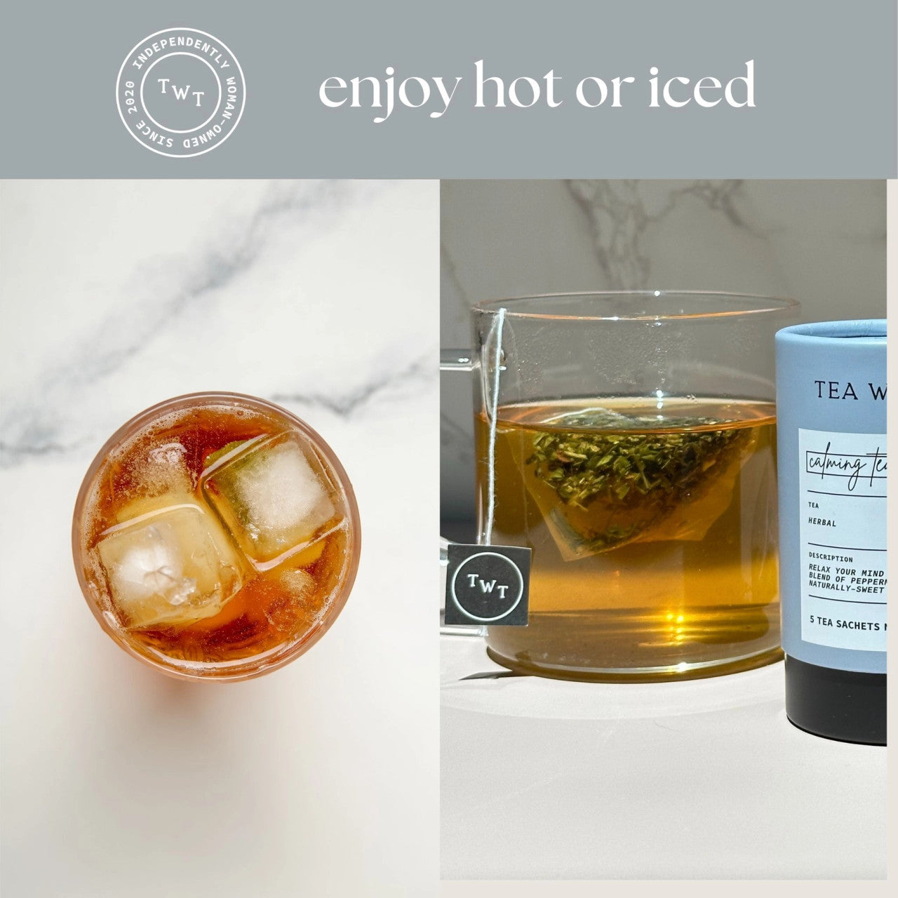 Mini tubo de té calmante Herbal Rest (5 bolsitas)