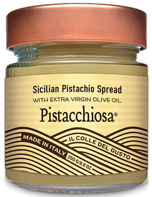 Pistacchiosa - Crema de pistacho siciliana con aceite de oliva virgen extra